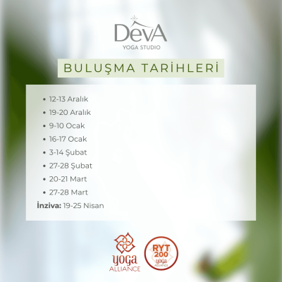 DEVA YOGA STUDIO 200 SAAT TEMEL YOGA UZMANLIK PROGRAMI