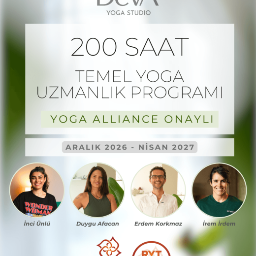 DEVA YOGA STUDIO 200 SAAT TEMEL YOGA UZMANLIK PROGRAMI