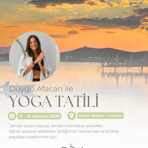 Duygu Afacan İle Yoga Tatili (13-16 Ağustos 2026)